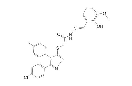 acetic acid, [[5-(4-chlorophenyl)-4-(4-methylphenyl)-4H-1,2,4-triazol-3-yl]thio]-, 2-[(E)-(2-hydroxy-3-methoxyphenyl)methylidene]hydrazide