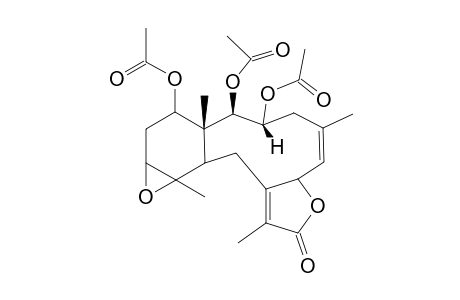 (1R*,2R*,3R*,5Z,7S*,8(17)Z,10R*,11R*,12S*,14S*)-2,3,14-triacetoxy-11,12-epoxybriara-5,8(17)-dien-18-one