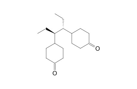 Cyclohexanone, 4,4'-(1,2-diethyl-1,2-ethanediyl)bis-, (R*,R*)-(.+-.)-