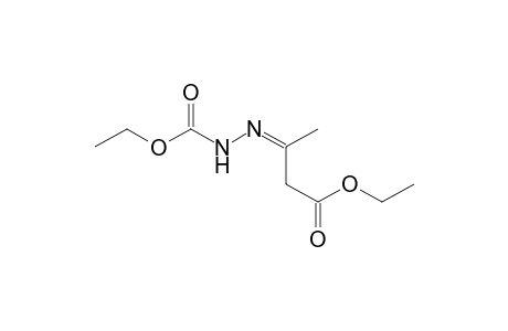 Hydrazinecarboxylic acid, 3-(3-ethoxy-1-methyl-3-oxo-propylidene)-, ethyl ester