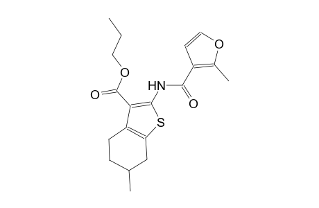propyl 6-methyl-2-[(2-methyl-3-furoyl)amino]-4,5,6,7-tetrahydro-1-benzothiophene-3-carboxylate