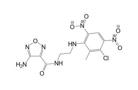 1,2,5-oxadiazole-3-carboxamide, 4-amino-N-[2-[(3-chloro-2-methyl-4,6-dinitrophenyl)amino]ethyl]-