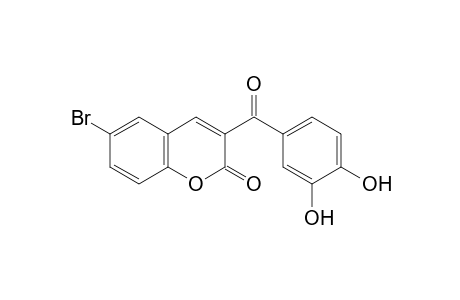 6-Bromo-3-(3',4'-dihydroxybenzoyl)coumarin