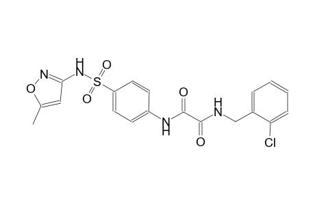 ethanediamide, N~1~-[(2-chlorophenyl)methyl]-N~2~-[4-[[(5-methyl-3-isoxazolyl)amino]sulfonyl]phenyl]-