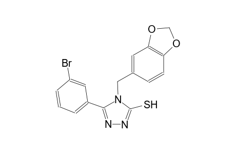 4H-1,2,4-triazole-3-thiol, 4-(1,3-benzodioxol-5-ylmethyl)-5-(3-bromophenyl)-