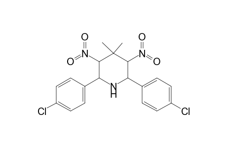 2,6-bis(4-chlorophenyl)-4,4-dimethyl-3,5-dinitropiperidine