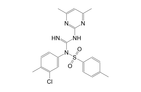 2-{[{3-chloro-4-methyl[(4-methylphenyl)sulfonyl]anilino}(imino)methyl]amino}-4,6-dimethylpyrimidine