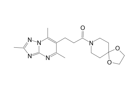 1,4-dioxa-8-azaspiro[4.5]decane, 8-[1-oxo-3-(2,5,7-trimethyl[1,2,4]triazolo[1,5-a]pyrimidin-6-yl)propyl]-