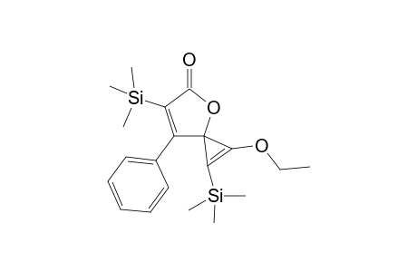 3'-(Trimethylsilyl)-4'-phenyl-1-ethoxy-2-(trimethylsilyl)spiro(cyclopropane-3,5'-2'(5'H)-furanone)