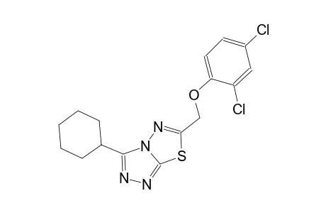 3-cyclohexyl-6-[(2,4-dichlorophenoxy)methyl][1,2,4]triazolo[3,4-b][1,3,4]thiadiazole