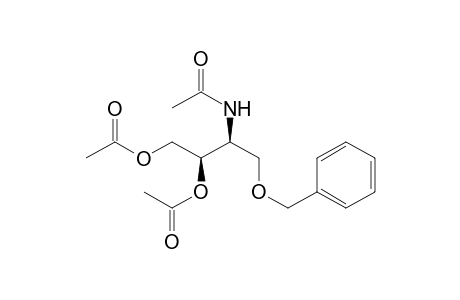 Acetamide, N-[2,3-bis(acetyloxy)-1-[(phenylmethoxy)methyl]propyl]-, (R*,S*)-(.+-.)-