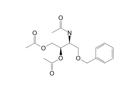 Acetamide, N-[2,3-bis(acetyloxy)-1-[(phenylmethoxy)methyl]propyl]-, (R*,S*)-(.+-.)-