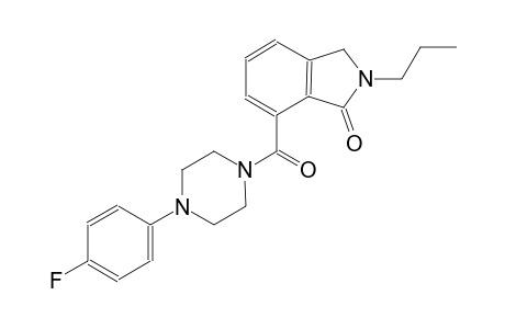 7-{[4-(4-fluorophenyl)-1-piperazinyl]carbonyl}-2-propyl-1-isoindolinone