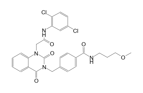 4-[(1-[2-(2,5-dichloroanilino)-2-oxoethyl]-2,4-dioxo-1,4-dihydro-3(2H)-quinazolinyl)methyl]-N-(3-methoxypropyl)benzamide