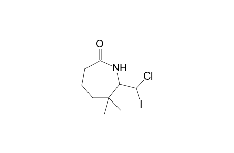 7-(chloroiodomethyl)-6,6-dimethylazepan-2-one