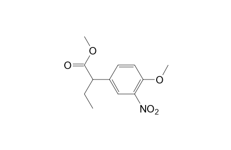 2-(4-Methoxy-3-nitrophenyl)butanoic acid methyl ester