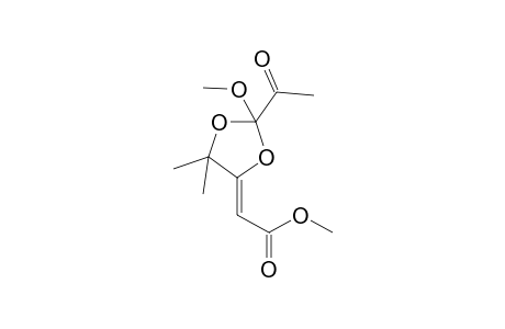 (2-Acetyl-2-methoxy-5,5-dimethyl[1,3]dioxolan-4-ylidene)acetic acid Methyl ester