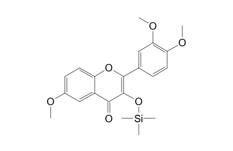 3-Hydroxy-6,3',4'-trimethoxyflavone, trimethylsilyl ether