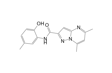 N-(2-hydroxy-5-methylphenyl)-5,7-dimethylpyrazolo[1,5-a]pyrimidine-2-carboxamide