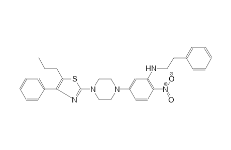benzeneethanamine, N-[2-nitro-5-[4-(4-phenyl-5-propyl-2-thiazolyl)-1-piperazinyl]phenyl]-