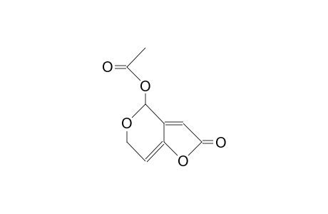 4H-Furo[3,2-c]pyran-2(6H)-one, 4-(acetyloxy)-