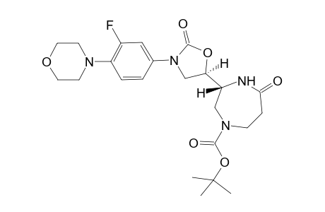 (R)-t-butyl 3-((R)-3-(3-fluoro-4-morpholinophenyl)-2-oxooxazolidin-5-yl)-5-oxo-1,4- diazepane-1-carboxylate