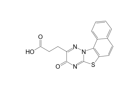 3-(9-oxo-9H-naphtho[1',2':4,5][1,3]thiazolo[3,2-b][1,2,4]triazin-10-yl)propanoic acid