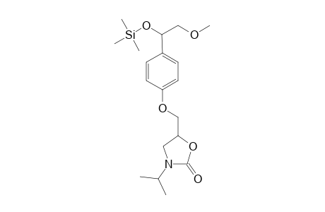 4-[(1'-trimethysilyloxy)-2'-methoxyethyl]-1-[(3'-isopropyl-(1,3)-oxazolid-2'-on-5'-yl)methoxy]benzene