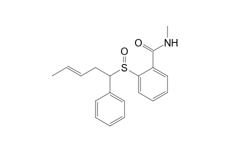 (E)-N-Methyl-2-(1-phenylpent-3-enylsulfinyl)benzamide