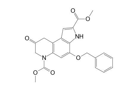 4-Benzoxy-8-keto-7,9-dihydro-3H-pyrrolo[3,2-f]quinoline-2,6-dicarboxylic acid dimethyl ester