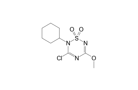 2H-1,2,4,6-Thiatriazine, 3-chloro-2-cyclohexyl-5-methoxy-, 1,1-dioxide