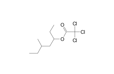 TRICHLOROACETIC ACID, 1-ETHYL-3-METHYLPENTYL ESTER
