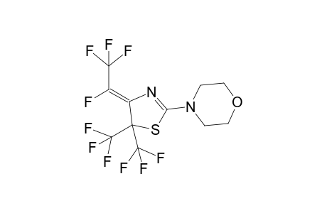 4-[(4E)-4-(1,2,2,2-tetrafluoroethylidene)-5,5-bis(trifluoromethyl)-1,3-thiazol-2-yl]morpholine