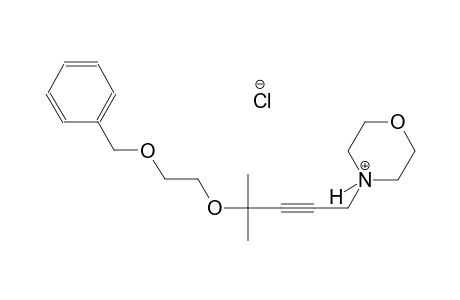 4-{4-[2-(benzyloxy)ethoxy]-4-methyl-2-pentynyl}morpholin-4-ium chloride