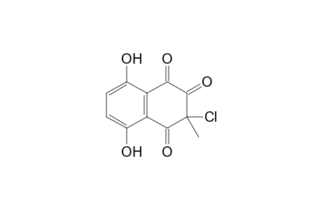 3-Chloranyl-3-methyl-5,8-bis(oxidanyl)naphthalene-1,2,4-trione