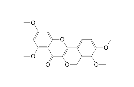 [2]Benzopyrano[4,3-b][1]benzopyran-7(5H)-one, 3,4,8,10-tetramethoxy-
