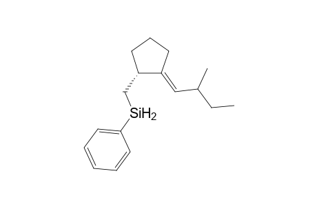 (1E,2R*,2'R*/S*)-)-1-(2'-Methylbutylene)-2-[(phenylsilyl)methyl]cyclopentane