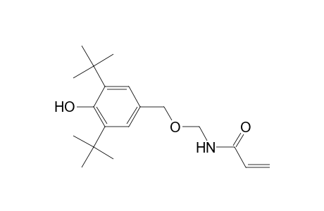 Acryloylaminomethyl (3,5-di-tert-butyl-4-hydroxy)benzyl ether