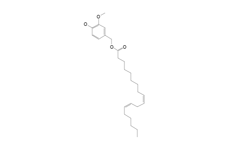 VANILLYL-LINOLEATE;(9Z,12Z)-4-HYDROXY-3-METHOXYBENZYL-OCTADECA-9,12-DIENOATE