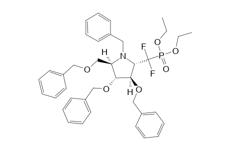 (2R,3R,4R,5S)-1-(benzyl)-3,4-bis(benzyloxy)-2-(benzyloxymethyl)-5-(diethoxyphosphoryl-difluoro-methyl)pyrrolidine