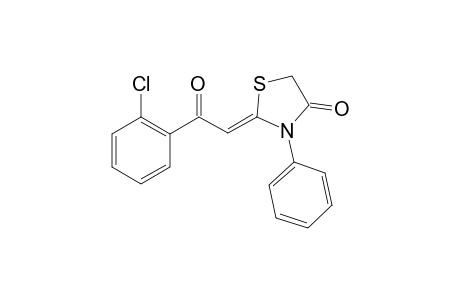 (4-oxo-3-phenylthiazolidin-2-yliden)-0-chloracetophenone