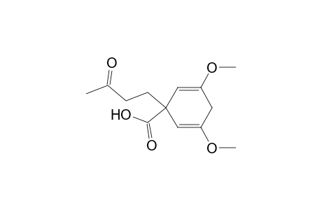 2,5-Cyclohexadiene-1-carboxylic acid, 3,5-dimethoxy-1-(3-oxobutyl)-