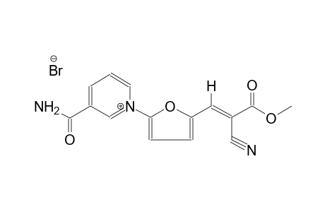 2-(2-METHOXYCARBONYL-2-CYANOVINYL)-5-(3-CARBAMOYLPYRIDINIO)FURANBROMIDE