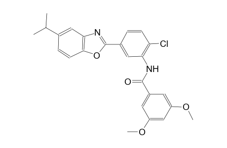N-[2-chloro-5-(5-isopropyl-1,3-benzoxazol-2-yl)phenyl]-3,5-dimethoxybenzamide