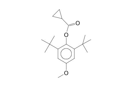 Cyclopropanecarboxylic acid, 2,6-di-t-butyl-4-methoxy-phenyl ester
