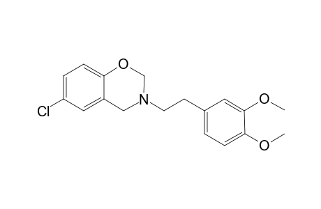 6-Chloranyl-3-[2-(3,4-dimethoxyphenyl)ethyl]-2,4-dihydro-1,3-benzoxazine