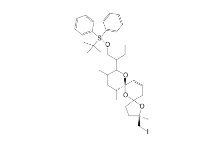 TRANS-(1'S,2S,5S,7S,9S,10S,12R)-9-[1'-([(TERT.-BUTYLDIPHENYLSILYL)-OXY]-METHYL)-PROPYL]-2-IODOMETHYL-2,10,12-TRIMETHYL-1,6,8-TRIOXASPIRO-[4.1.5.3]-PENTA-DEC-13