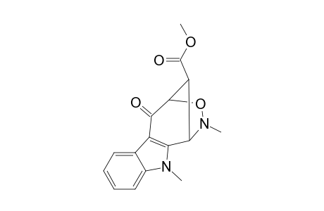 (2R*,5S*,11S*)Methyl 4,6-Dimethyl-1-oxo-3,4-oxaza-1,2,3,4,5,6-hexahydro-2,5-methanocyclohepta[b]indole-11-carboxylate