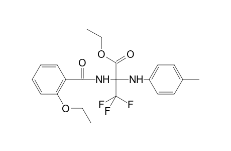 Ethyl 2-[(2-ethoxyphenyl)formamido]-3,3,3-trifluoro-2-[(4-methylphenyl)amino]propanoate