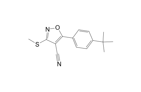Isoxazole-4-carbonitrile, 5-(4-tert-butylphenyl)-3-methylthio-